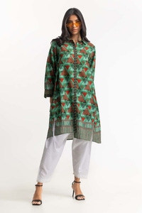 UAE -Digital Print Khaddar Shirt GLW-23-69
