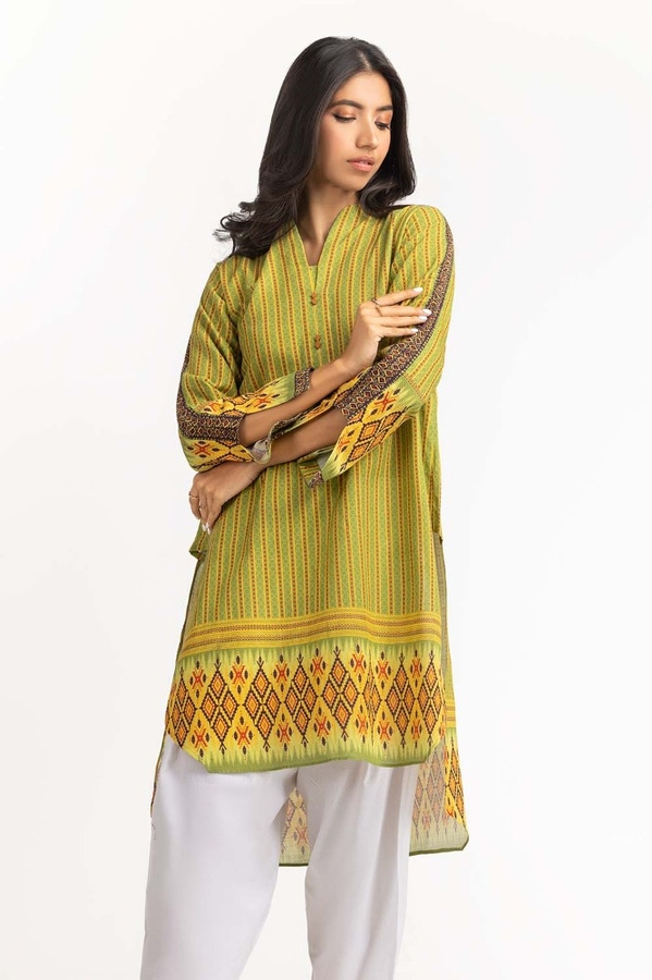 UAE -Digital Print Khaddar Shirt GLW-23-71
