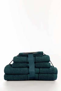 UAE -Green Combed 6 Pcs Towel Set