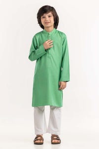 UAE -Green Basic Kurta KR-KPLN22-062