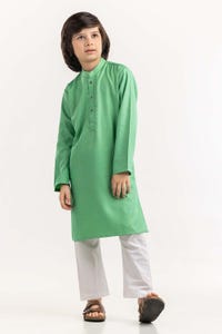 UAE -Green Basic Kurta KR-KPLN22-062