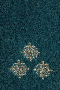 UAE -Green Combed Embroidered 3 Pcs Towel Set