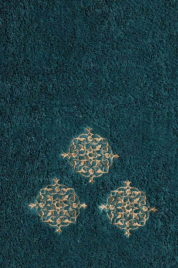 UAE -Green Combed Embroidered 3 Pcs Towel Set