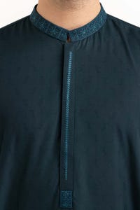 UAE -Green Embroidered Kurta KR-EMB23-001