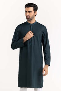 UAE -Green Embroidered Kurta KR-EMB23-001