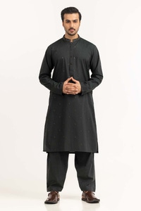 UAE -Black Embroidered Suit SK-E24-011