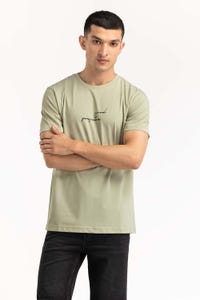 UAE -Green Graphic Tee TS-CNSJ23-106