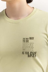 UAE -Green Graphic Tee TS-CNSJ23-153