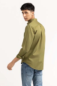 UAE -Green Solid Casual Shirt CS-PD22-017