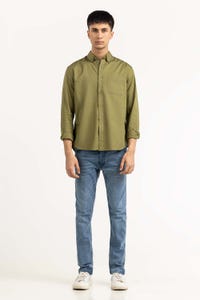 UAE -Green Solid Casual Shirt CS-PD22-017