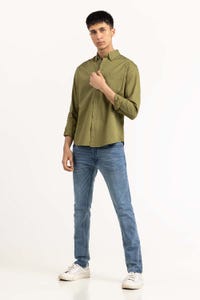 UAE -Green Solid Casual Shirt CS-PD22-017