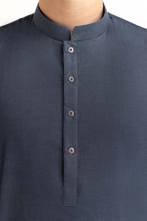 UAE -Grey Basic Kurta KR-PLN22-112