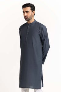 UAE -Grey Basic Kurta KR-PLN22-112
