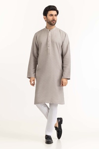 UAE -Grey Basic Kurta KR-PLN24-003
