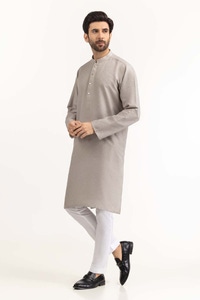 UAE -Grey Basic Kurta KR-PLN24-003