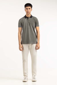 UAE -Grey Basic Polo PS-FPK23-192