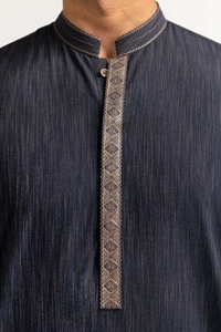 UAE -Grey Embroidered Kurta KR-EMB24-023