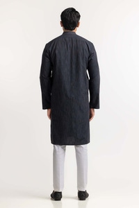 UAE -Grey Embroidered Kurta KR-EMB24-023