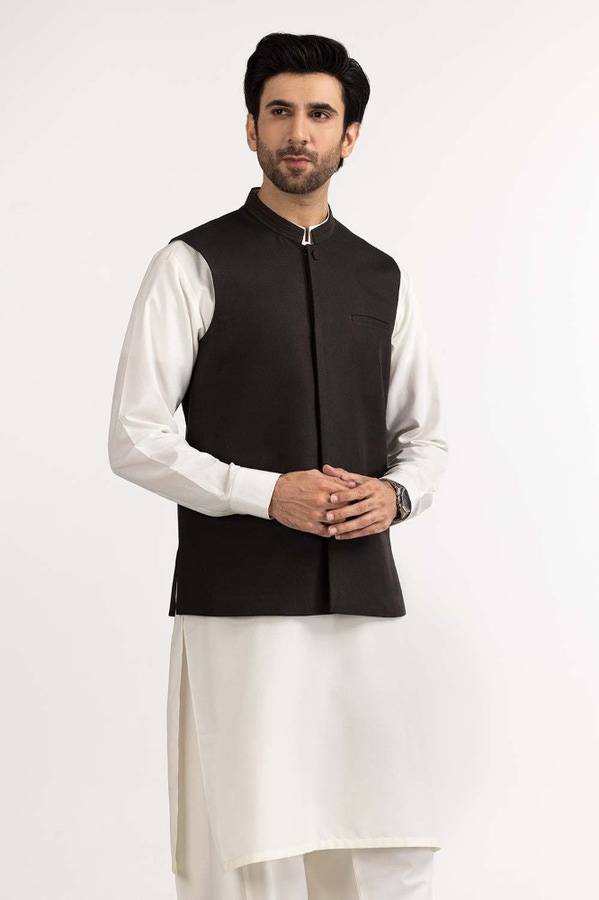 UAE -Grey Styling Waist Coat WC-PD23-014