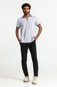 UAE -Grey Zip Polo PS-FSHN24-114