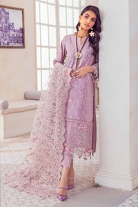 UAE -3PC Embroidered Jacquard Unstitched Suit With Embroidered Net Dupatta PM-32059