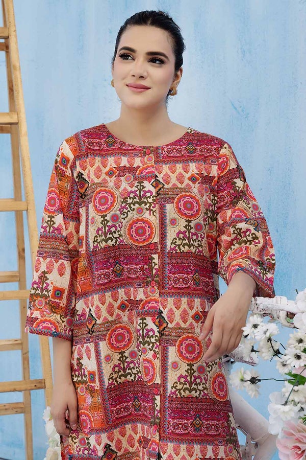 UAE -2PC Printed Lawn Unstitched Suit TL-32077
