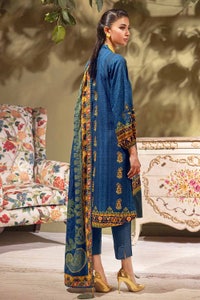 UAE -3PC Embroidered Khaddar Unstitched Suit K-32037