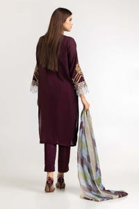 UAE -Luxury Pret Embroidered 3PC Suit ILP-22-161