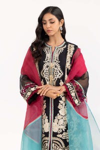 UAE -3 PC Luxury Pret Organza Embroidered Suit ILP-23-167
