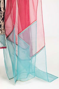 UAE -3 PC Luxury Pret Organza Embroidered Suit ILP-23-167