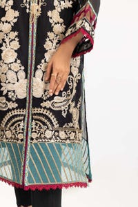 UAE -3 PC Luxury Pret Organza Embroidered Suit ILP-23-167