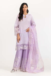 UAE -3 PC Luxury Pret Embroidered Suit ILP-23-184