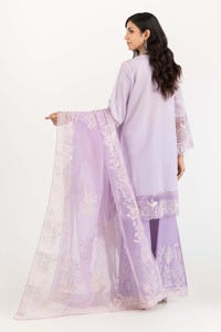 UAE -3 PC Luxury Pret Embroidered Suit ILP-23-184