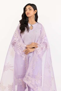 UAE -3 PC Luxury Pret Embroidered Suit ILP-23-184