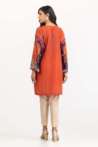 UAE -Luxury Pret Digital Printed Embellished Shirt ILP-23-190