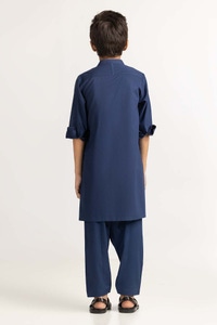 UAE -Ink Blue Embroidered Suit SK-KE23-004