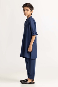 UAE -Ink Blue Embroidered Suit SK-KE23-004