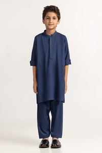UAE -Ink Blue Embroidered Suit SK-KE23-004