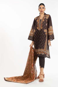 UAE -3PC Digital Printed Cambric Suit IPS-22-132 A