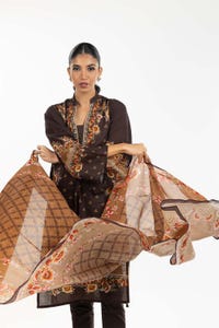 UAE -3PC Digital Printed Cambric Suit IPS-22-132 A