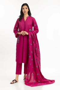 UAE -3PC Cambric Embroidered Suit IPS-22-166