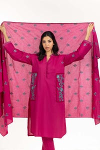 UAE -3PC Cambric Embroidered Suit IPS-22-166