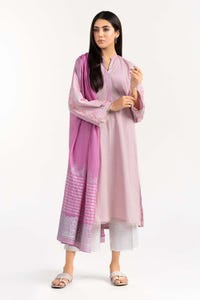 UAE -Screen Printed Cambric Shirt With Matching Dupatta IPS-22-16 2PC