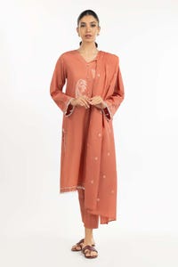 UAE -3PC Cambric Embroidered Suit IPS-22-173