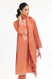 UAE -3PC Cambric Embroidered Suit IPS-22-173