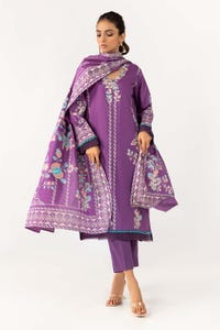 UAE -3PC Screen Printed Cambric Suit IPS-22-83