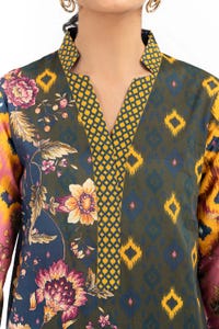 UAE -2PC Printed Cambric Shirt With Dupatta IPS-23-09