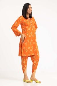 UAE -2PC Digital Printed Cambric Kurti With Trouser IPS-23-113