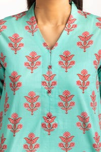 UAE -2PC Digital Printed Cambric Shirt with Trouser IPS-23-116