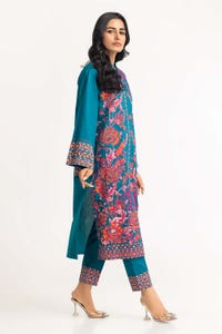UAE -2PC Cambric Screen Print Shirt With Trouser IPS-23-12